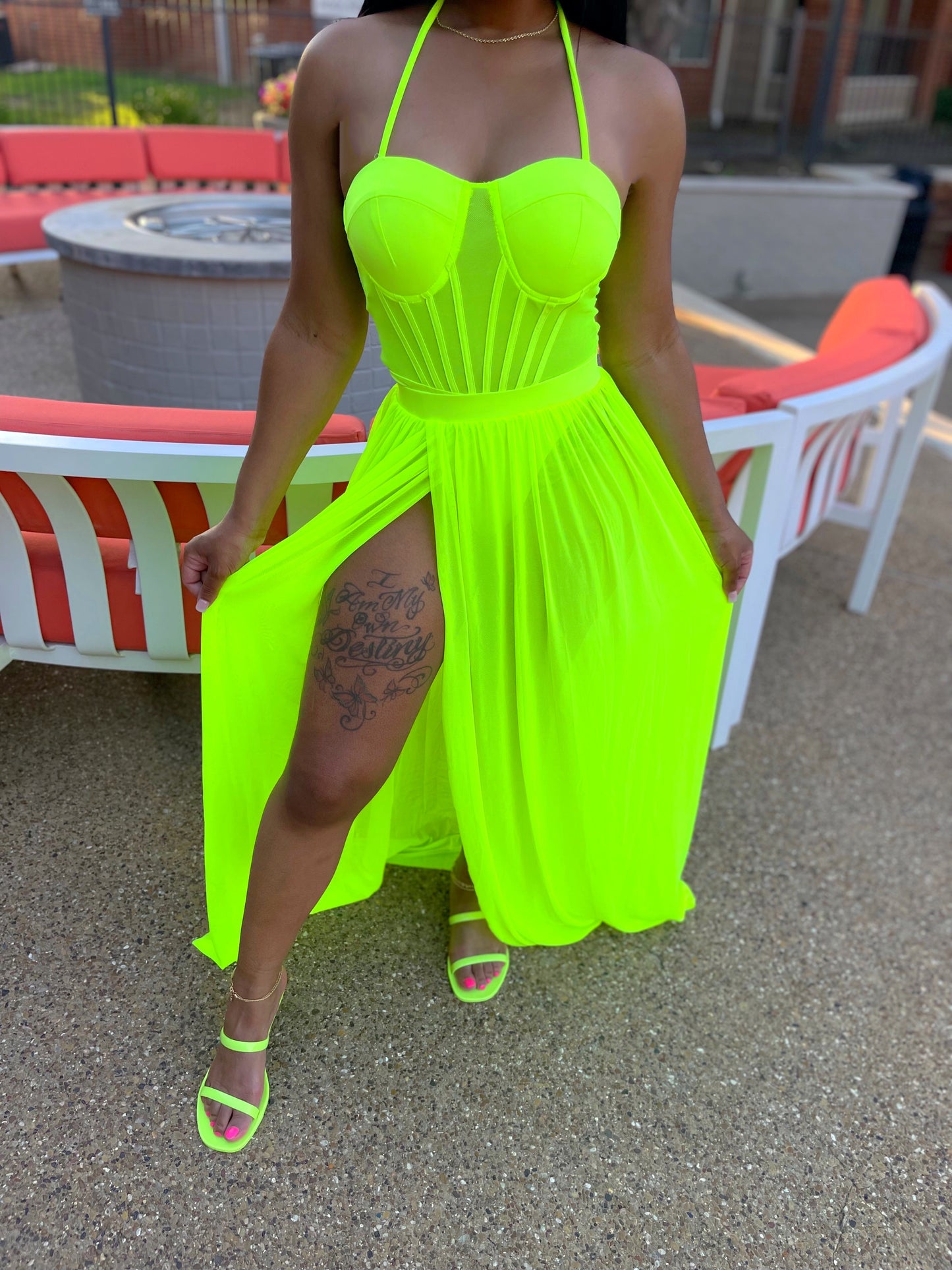 Island girl Set (lime green)