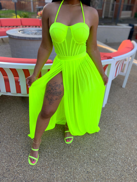 Island girl Set (lime green)