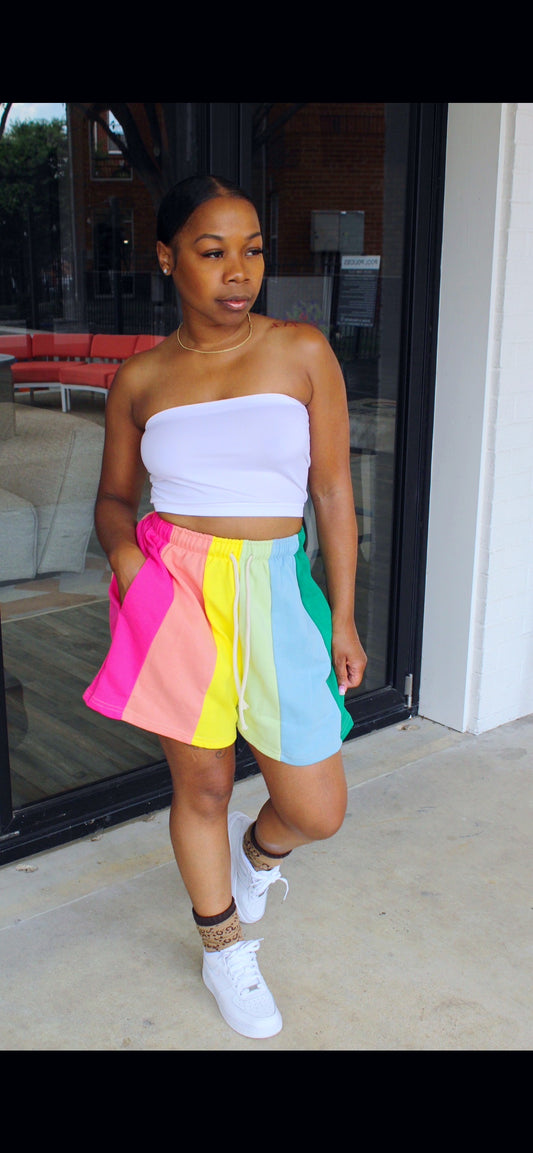 Color Block Shorts